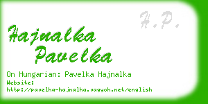hajnalka pavelka business card